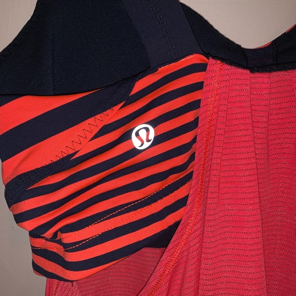 Lululemon Athletica Bra Top Size 6 Blue & Coral - Picture 6 of 9
